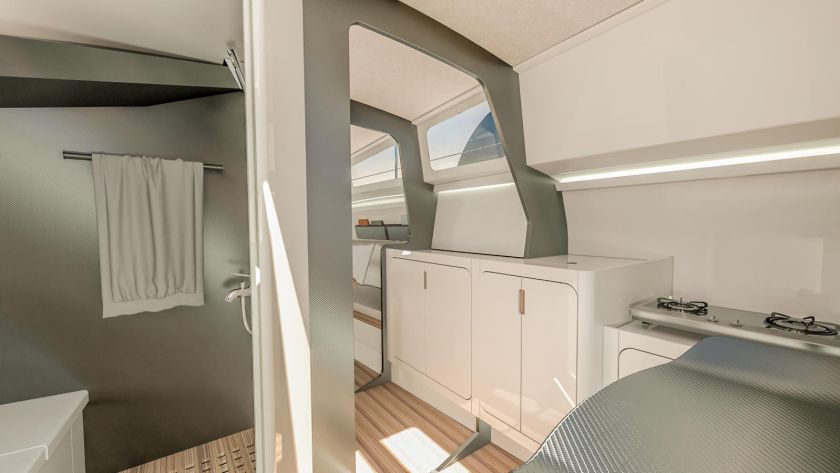 Seafoiler galley interior